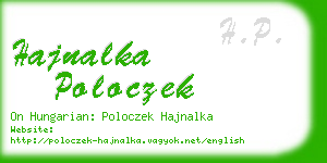 hajnalka poloczek business card